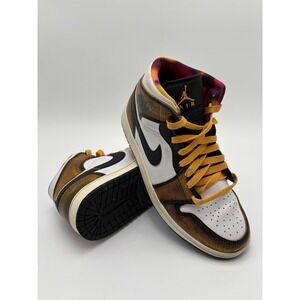 Air Jordan 1 Mid SE Flight Club Magic Ember Sundial White DX4332-800 Mens